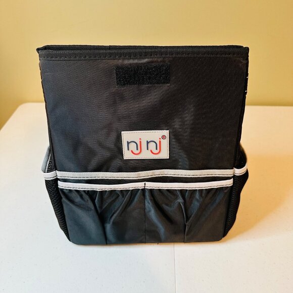 Waterproof Car Trash Can With Lid & Storage Pockets Black Car Trash Container - Picture 3 of 11